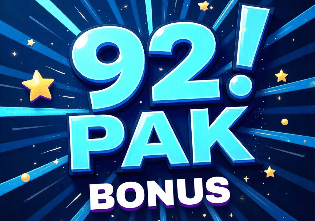 92 Pak Bonus: Grab It, Use It, Win Big!